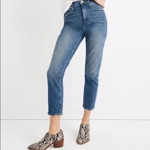 Madwell High-Rise Slim Boyjean in Lavern Wash
